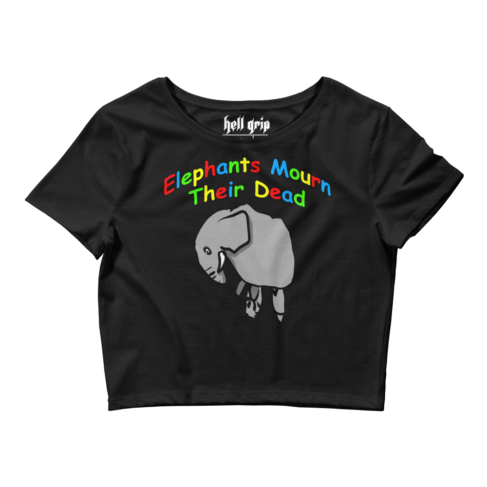 Elephants Mourn Their Dead Crop Top