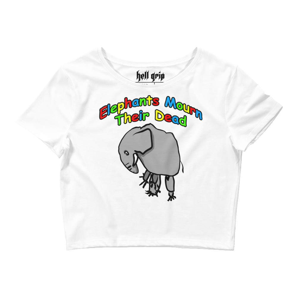 Elephants Mourn Their Dead Crop Top