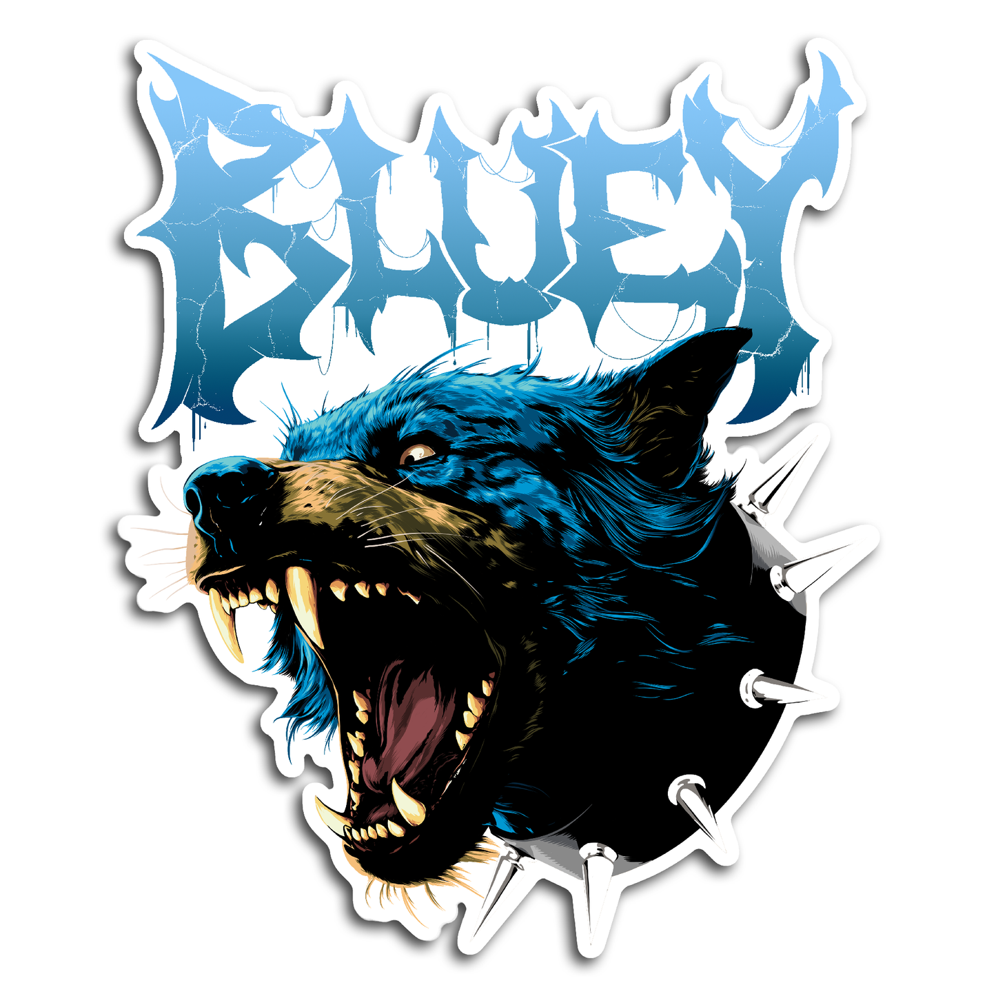 Blue Australian Dog Sticker