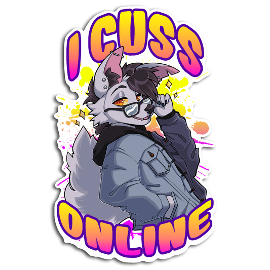 I Cuss Online Sticker