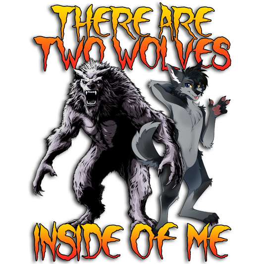 Two Wolves Sticker