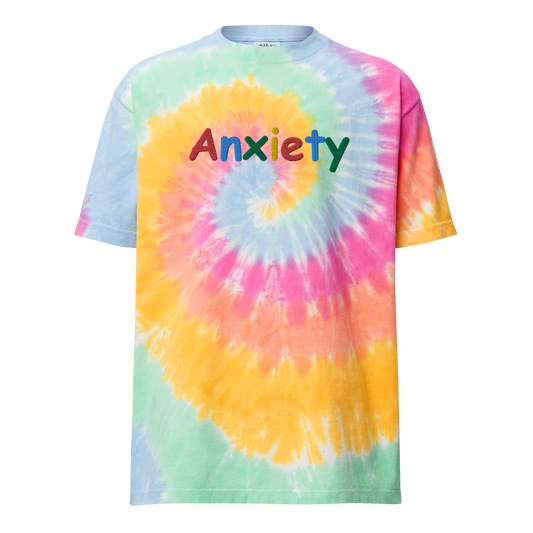 Anxiety Oversized Tee - Tie-dye Sorbet