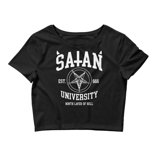 Satan University Crop Top